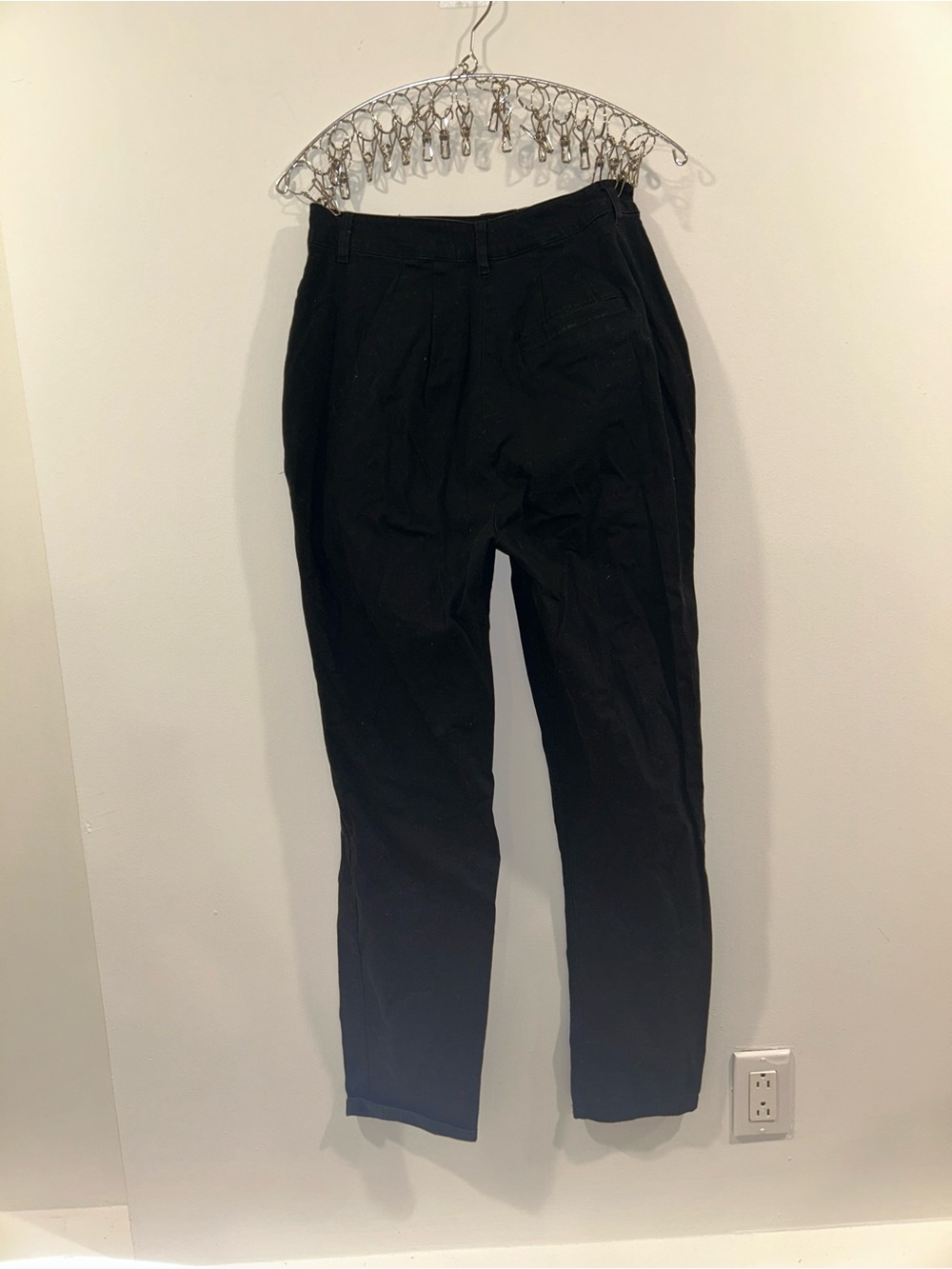 Warehouse Black Chinos - Tailored High-Rise Fit